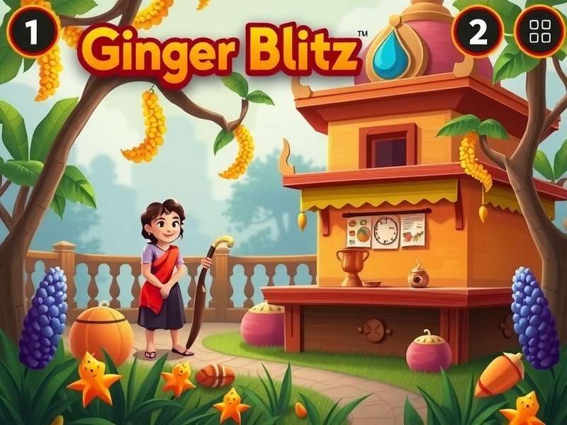 Ginger Blitz - Exciting Gameplay with Indian Themes Ginger Blitz Gameplay with Indian cultural elements